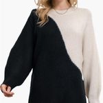 Nordstrom black and white sweater dress Photo 3