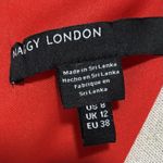 Maggy London Jewel Floral Printed Dress Women's Size 8 Red White Blue NEW Photo 5