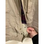 Woolrich  Vintage Light Jacket Womens Size Large Beige Hooded wool blend lined Photo 5