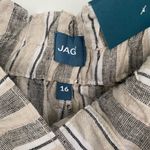 Jag jeans Jag Striped High Rise Pleated Shorts Size 16 NWT Photo 1