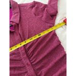 Good American NWT  RUCHED PINK METALLIC SPARKLE MINI DRESS Size 3 or Large Photo 3