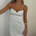 ZARA  mini white dress lace now lingerie casual summer slip satin  Photo 0