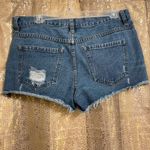 Free People  5 button fly raw hem cut off jean denim shorts, size 27 Photo 1