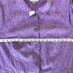 C.J. Banks Corduroy Jacket Size 2X Lavender With swirl Pattern. Purple Photo 8