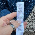 Adrianna Papell Adriana Papell Navy Blue Bead Sequin Long Formal Short Sleeve Glam Gown Size 8 Photo 9