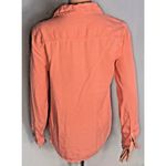 Crown & Ivy  Beach Womens Button Up Shirt Top Orange Size XS Photo 2