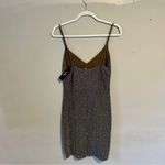 Lulus Forever Your Girl Metallic Body-Con Minidress - Olive Silver Large NWT Photo 3