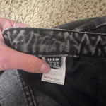 SheIn Black Ripped two- tone jeans  Photo 1