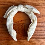 Anthropologie  Cream Textured Headband Women’s Size O/S NWOT Photo 0