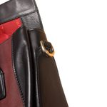 Pourchet Paris Black Patent Burgundy Suede Satchel Tote Vintage 13x10.5 Bag GUC Photo 7