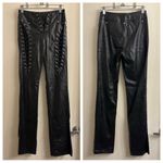 I am gia I.AM.GIA Xenia Faux Leather Lace Up Pants XXS Photo 4