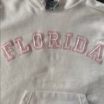 J. America Women’s White Embroidered FLORIDA College Drawstring Hoodie Size S NEW Photo 6
