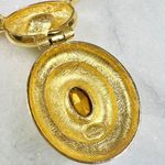 Givenchy Long Gold Plated Emerald Necklace Photo 8