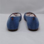 Kate Spade  Womens Flats Size 9.5 Blue Denim Silver Metallic Quiet Luxury Shoes Photo 4