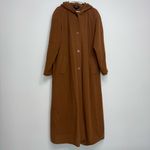 Bernardo Wool Cashmere Blend Women’s Long Hooded Coat Camel Brown Size XL Photo 1