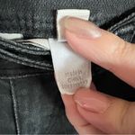 Mango MNG Washed Black Moto Skinny Textured Denim Jeans Photo 6