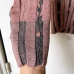 Qiviuk Ines Pullover Sweater Bison Merino Mulberry Silk Knit Pink Small EUC Photo 2