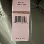 Nanette Lepore  Dress Martini Olive Green Size 12 NWT $128.00 Photo 13
