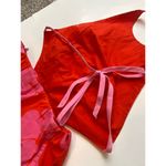 STAUD  Red and Pink Floral Printed Georgia Romper Sleeveless size 4 Photo 2