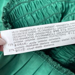 ZARA  women vegan leather smoked blouse pleated peplum design size M Photo 8