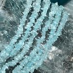 14K Gold Triple Strand Aquamarine Necklace Photo 5