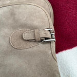 Coach  Palmera suede leather beige Tall Riding Leather Block Heel Over Knee boot Photo 7