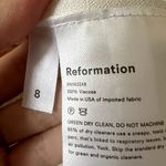 Reformation  Christine mini Dress in Ivory size 8 UB Photo 4