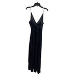 Free People Intimately  High Slit Velvet Dress Moss‎ Green Size S Prom Formal Photo 3