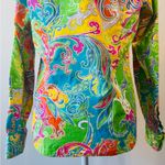 Ralph Lauren  Vtg Multicolor Paisley Classic Fit Button Down Shirt Size M Photo 5