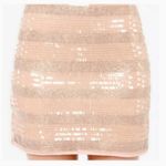MINKPINK  "Eye On The Prize "rose gold skirt Photo 8