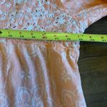 L&B  Embroidered Eyelet Tiered Top Ruffle Flare Bell Sleeves XL XXL 3/4 Sleeve Photo 5