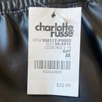 Charlotte Russe Black Leather like Zip Up Dress - NEW W/ TAG Photo 6