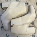 Bamboo White Zip-Up Booties Photo 0