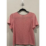 Anthropologie W5 Red White Stripe Short Flutter Square Neck Blouse Photo 3