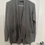 Abercrombie & Fitch Feel Free to Send Me an Offer Gray Open Front Cardigan Small Photo 1