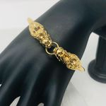 Head 18K gold plated dragon  bracelet Photo 2