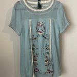 Umgee  Meet Me in Paradise Blue Shift Dress Size Medium Photo 4