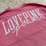 Victoria's Secret Victoria’s Secret PINK Sweatshirt Varsity Logo Crewneck Pullover Oversized S NWT Photo 4