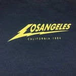 Brandy Melville Cropped Los Angeles Sweatshirt Black and Yellow Photo 2