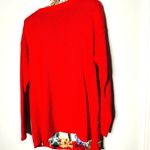 Vintage 90s Metropolitan New York Red Ugly Tree Bows Candy Cane Sweater Size S Photo 2