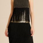 BABEYOND Flapper Dress XL Long Fringe Showgirl Dress Roaring 20s Sequins Beaded Black Photo 0