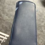 Sondra Roberts  Squared navy puff quilted crossbody bag purse gold hardware Photo 7