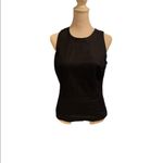 Banana Republic Dark Blue Denim Sleeveless Zip Back Tank Top Size 0 Photo 6