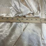 Victoria's Secret Pajama Set & Robe Womens Medium Ivory Satin Jacquard Floral M Photo 6