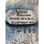 Belt Buckle American Indian Buffalo Bison Fur Cap Dress 1970s Vintage Brown Photo 4