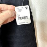 Free People  Maggie We The Free Washed Black Distressed Mid Rise Straight Jeans Photo 4