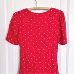 Maje • Ripia Twist-front Polka-dot Floral-jacquard Mini Dress red Rouge Photo 15