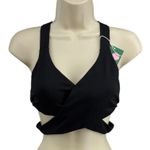Athletic Works HALARA  Black Crisscross Wrap Sports Bra Tank Top Women's Size S Photo 0