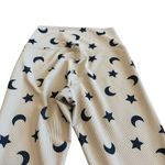 Beach Riot Sport Cream Ribbed Leggings Moon Star Print Stretch Athletic Medium Photo 6