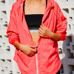 Free People Movement Coral Wild Jacket Pink Size L Photo 0